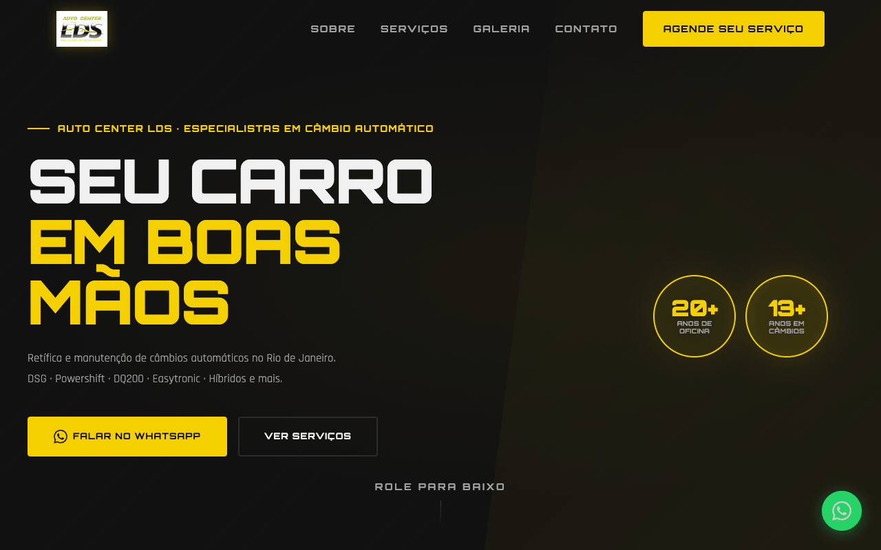 Print do projeto Auto Center LDS