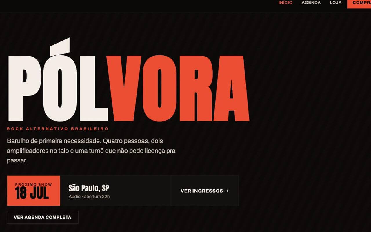 Print do projeto Pólvora